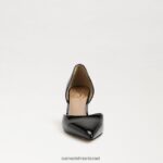 נשים הַנעָלָה Sam Edelman משאבת viv מחודדת פטנט שחור 4XL22X363 - Image 3