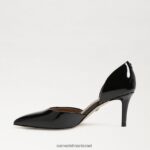 נשים הַנעָלָה Sam Edelman משאבת viv מחודדת פטנט שחור 4XL22X363 - Image 4