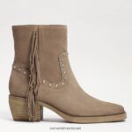 נשים הַנעָלָה Sam Edelman נעלי ברני פרינג' זמש מעץ ארז 4XL22X732 - Image 2