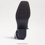נשים הַנעָלָה Sam Edelman נעלי ברני פרינג' עור שחור 4XL22X731 - Image 5