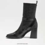 נשים הַנעָלָה Sam Edelman נעלי מרסי שחור/אפור כהה 4XL22X766 - Image 4