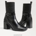 נשים הַנעָלָה Sam Edelman נעלי מרסי שחור/אפור כהה 4XL22X766 - Image 7