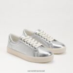 נשים הַנעָלָה Sam Edelman נעלי ספורט אתיל כסף רך 4XL22X344