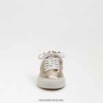 נשים הַנעָלָה Sam Edelman נעלי ספורט שרוכים של פרג זהב 4XL22X310 - Image 3