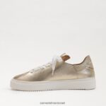 נשים הַנעָלָה Sam Edelman נעלי ספורט שרוכים של פרג זהב 4XL22X310 - Image 4