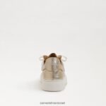 נשים הַנעָלָה Sam Edelman נעלי ספורט שרוכים של פרג זהב 4XL22X310 - Image 5