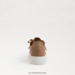 נשים הַנעָלָה Sam Edelman נעלי ספורט שרוכים של פרג גָמָל 4XL22X311 - Image 5