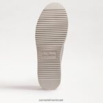 נשים הַנעָלָה Sam Edelman נעלי ספורט שרוכים של פרג עור כסף רך 4XL22X308 - Image 6