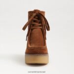 נשים הַנעָלָה Sam Edelman נעלי שרוכים של שו גבול חום 4XL22X844 - Image 3