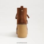 נשים הַנעָלָה Sam Edelman נעלי שרוכים של שו גבול חום 4XL22X844 - Image 5