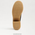 נשים הַנעָלָה Sam Edelman נעלי שרוכים של שו זמש שחור 4XL22X843 - Image 6
