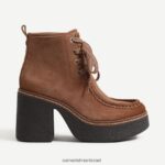נשים הַנעָלָה Sam Edelman נעלי שרוכים של שו חום אגוז 4XL22X842 - Image 2