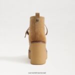נשים הַנעָלָה Sam Edelman נעלי שרוכים של שו חול סונט/ערפל טבעי 4XL22X845 - Image 5