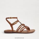 נשים הַנעָלָה Sam Edelman סנדל גוון גלדיאטור קוניאק עשיר 4XL22X247 - Image 2