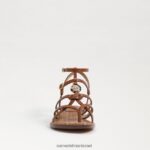 נשים הַנעָלָה Sam Edelman סנדל גוון גלדיאטור קוניאק עשיר 4XL22X247 - Image 3