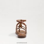 נשים הַנעָלָה Sam Edelman סנדל גוון גלדיאטור קוניאק עשיר 4XL22X247 - Image 5