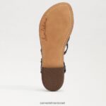 נשים הַנעָלָה Sam Edelman סנדל גוון גלדיאטור עור שחור 4XL22X248 - Image 6