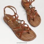 נשים הַנעָלָה Sam Edelman סנדל גוון גלדיאטור קוניאק עשיר 4XL22X247 - Image 7