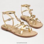 נשים הַנעָלָה Sam Edelman סנדל גוון גלדיאטור זהב ענבר 4XL22X249 - Image 7