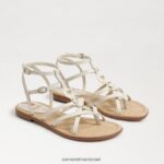 נשים הַנעָלָה Sam Edelman סנדל גוון גלדיאטור שנהב מודרני 4XL22X250