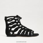 נשים הַנעָלָה Sam Edelman סנדל גלדיאטור לארה זמש שחור 4XL22X946 - Image 2