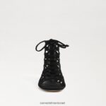 נשים הַנעָלָה Sam Edelman סנדל גלדיאטור לארה זמש שחור 4XL22X946 - Image 3