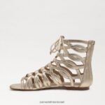 נשים הַנעָלָה Sam Edelman סנדל גלדיאטור לארה עלה זהב 4XL22X945 - Image 4