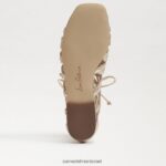 נשים הַנעָלָה Sam Edelman סנדל גלדיאטור לארה עלה זהב 4XL22X945 - Image 6
