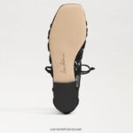 נשים הַנעָלָה Sam Edelman סנדל גלדיאטור לארה זמש שחור 4XL22X946 - Image 6