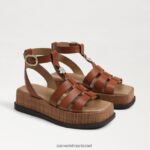 נשים הַנעָלָה Sam Edelman סנדל גלדיאטור פלטפורמת naima קוניאק עשיר 4XL22X601