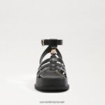 נשים הַנעָלָה Sam Edelman סנדל גלדיאטור פלטפורמת naima עור שחור 4XL22X602 - Image 3