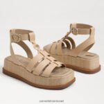נשים הַנעָלָה Sam Edelman סנדל גלדיאטור פלטפורמת naima קוניאק עשיר 4XL22X601 - Image 8