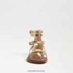 נשים הַנעָלָה Sam Edelman סנדל גלדיאטור של גיבס זהב ענבר 4XL22X530 - Image 3