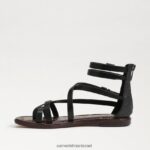 נשים הַנעָלָה Sam Edelman סנדל גלדיאטור של גיבס עור שחור 4XL22X528 - Image 4
