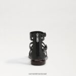 נשים הַנעָלָה Sam Edelman סנדל גלדיאטור של גיבס עור שחור 4XL22X528 - Image 5