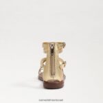 נשים הַנעָלָה Sam Edelman סנדל גלדיאטור של גיבס זהב ענבר 4XL22X530 - Image 5