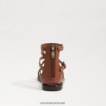 נשים הַנעָלָה Sam Edelman סנדל גלדיאטור של גיבס קוניאק עשיר 4XL22X943 - Image 5