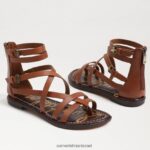 נשים הַנעָלָה Sam Edelman סנדל גלדיאטור של גיבס קוניאק עשיר 4XL22X943 - Image 7
