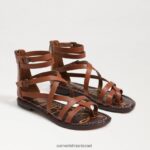 נשים הַנעָלָה Sam Edelman סנדל גלדיאטור של גיבס קוניאק עשיר 4XL22X943