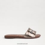 נשים הַנעָלָה Sam Edelman סנדל גלישה gaige נֶתֶך בְּדִיל וְעוֹפֶרֶת 4XL22X27 - Image 2