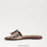 נשים הַנעָלָה Sam Edelman סנדל גלישה gaige נֶתֶך בְּדִיל וְעוֹפֶרֶת 4XL22X27 - Image 4