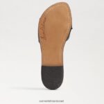 נשים הַנעָלָה Sam Edelman סנדל גלישה gaige עור שחור 4XL22X26 - Image 6