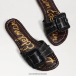 נשים הַנעָלָה Sam Edelman סנדל גלישה gaige עור שחור 4XL22X26 - Image 7