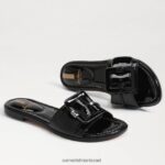 נשים הַנעָלָה Sam Edelman סנדל גלישה gaige שָׁחוֹר 4XL22X28 - Image 7