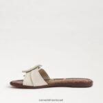 נשים הַנעָלָה Sam Edelman סנדל גלישה gaige שנהב מודרני 4XL22X24 - Image 4