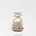 נשים הַנעָלָה Sam Edelman סנדל דפי עור עלי זהב 4XL22X421 - Image 3