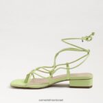 נשים הַנעָלָה Sam Edelman סנדל דפי עור קיווי 4XL22X423 - Image 4
