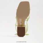 נשים הַנעָלָה Sam Edelman סנדל דפי עור קיווי 4XL22X423 - Image 6