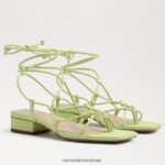 נשים הַנעָלָה Sam Edelman סנדל דפי עור קיווי 4XL22X423 - Image 7