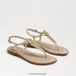נשים הַנעָלָה Sam Edelman סנדל חוטיני ג'יג'י זהב 4XL22X560